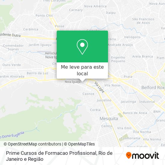 Prime Cursos de Formacao Profissional mapa