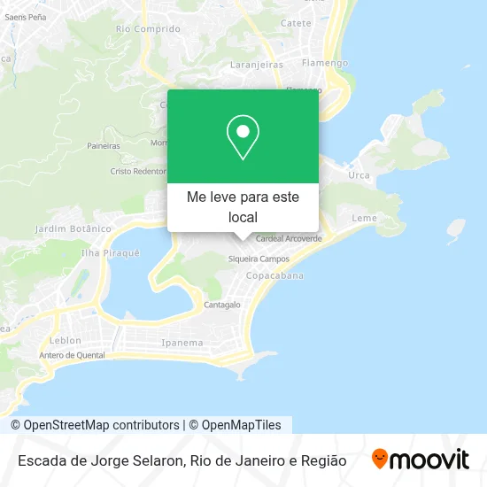 Escada de Jorge Selaron mapa