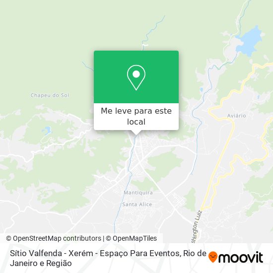 Sítio Valfenda - Xerém - Espaço Para Eventos mapa