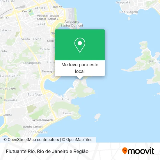 Flutuante Rio mapa