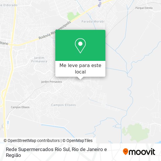 Rede Supermercados Rio Sul mapa