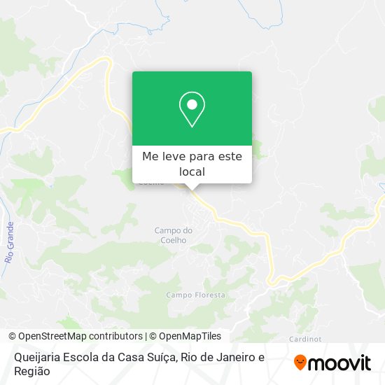 Queijaria Escola da Casa Suíça mapa