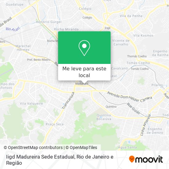 Iigd Madureira Sede Estadual mapa