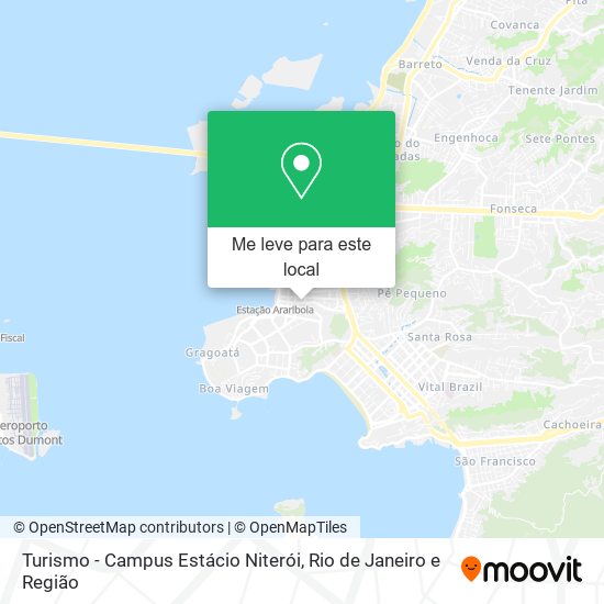 Turismo - Campus Estácio Niterói mapa