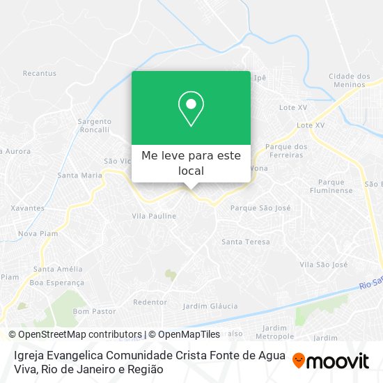 Igreja Evangelica Comunidade Crista Fonte de Agua Viva mapa