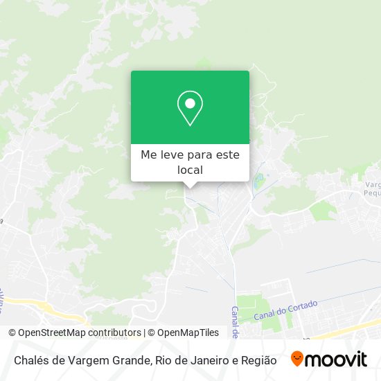 Chalés de Vargem Grande mapa