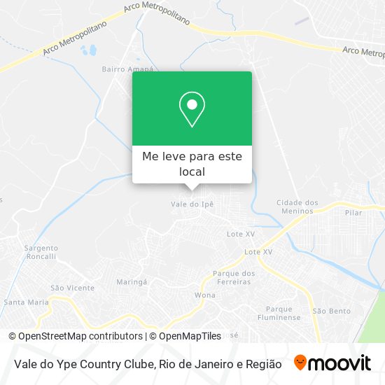 Vale do Ype Country Clube mapa