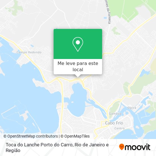 Toca do Lanche Porto do Carro mapa