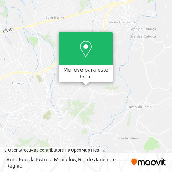 Auto Escola Estrela Monjolos mapa