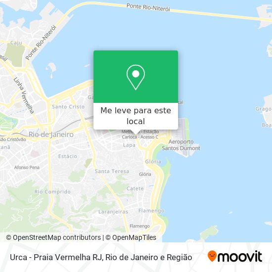 Urca - Praia Vermelha RJ mapa