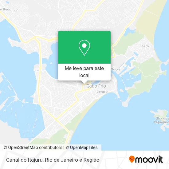 Canal do Itajuru mapa