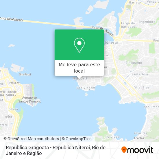 República Gragoatá - Republica Niterói mapa