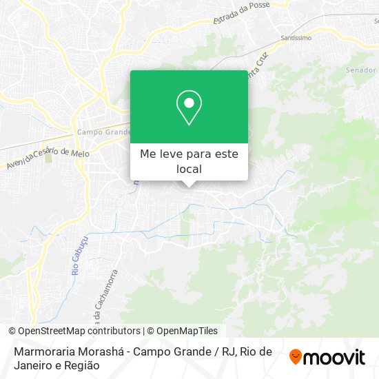 Marmoraria Morashá - Campo Grande / RJ mapa