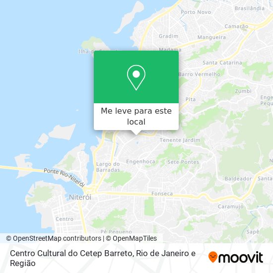 Centro Cultural do Cetep Barreto mapa