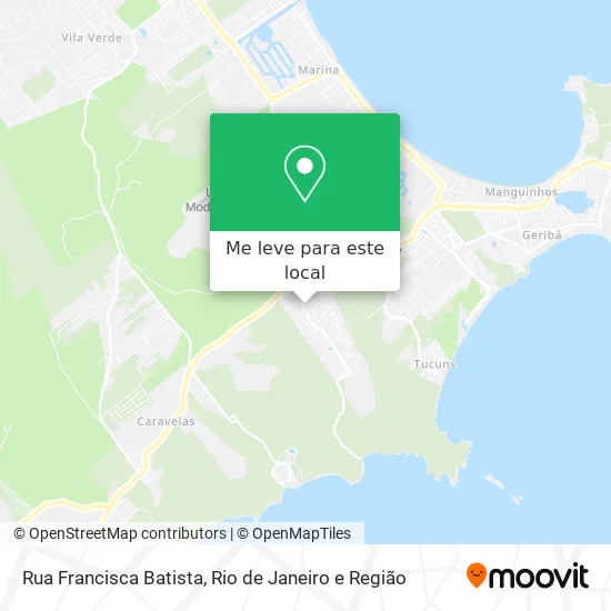 Rua Francisca Batista mapa