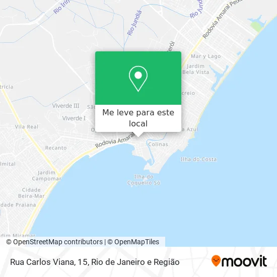 Rua Carlos Viana, 15 mapa