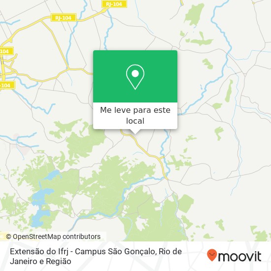 Extensão do Ifrj - Campus São Gonçalo mapa