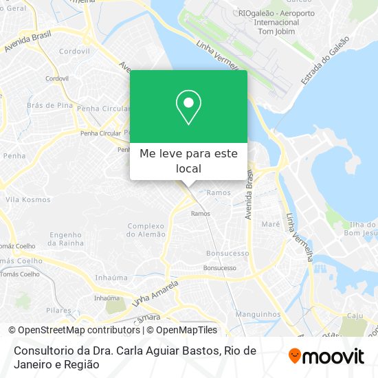 Consultorio da Dra. Carla Aguiar Bastos mapa