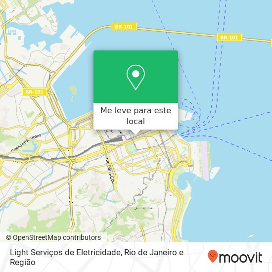 Light Serviços de Eletricidade mapa