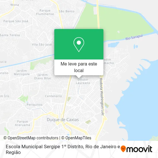 Escola Municipal Sergipe 1º Distrito mapa