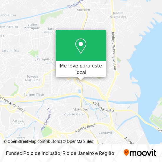 Fundec Polo de Inclusão mapa