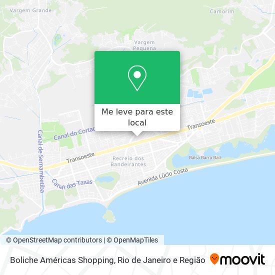 Boliche Américas Shopping mapa