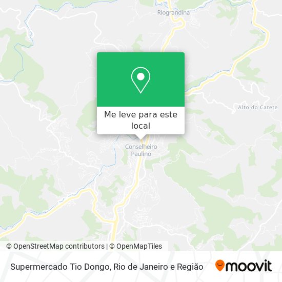 Supermercado Tio Dongo mapa