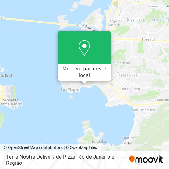Terra Nostra Delivery de Pizza mapa