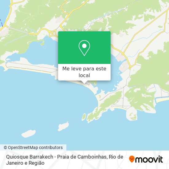 Quiosque Barrakech - Praia de Camboinhas mapa