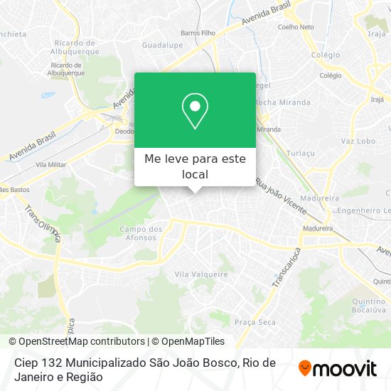 Ciep 132 Municipalizado São João Bosco mapa