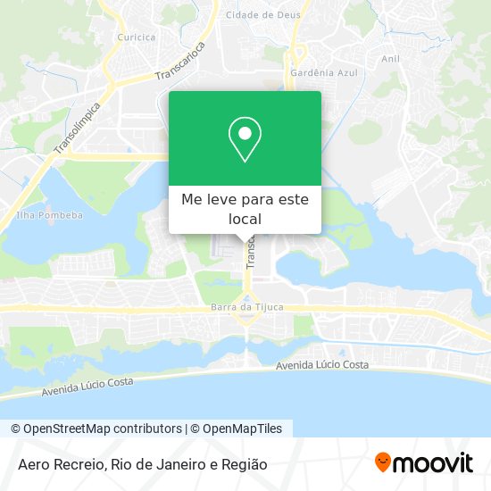 Aero Recreio mapa