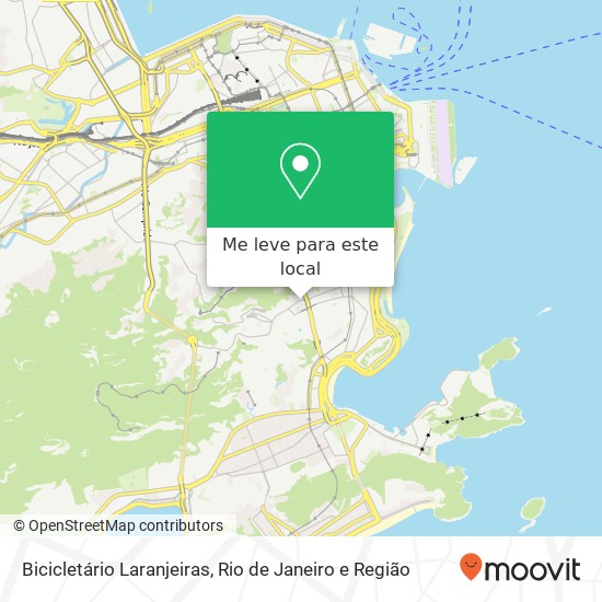 Bicicletário Laranjeiras mapa