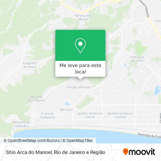 Sitio Arca do Manoel mapa