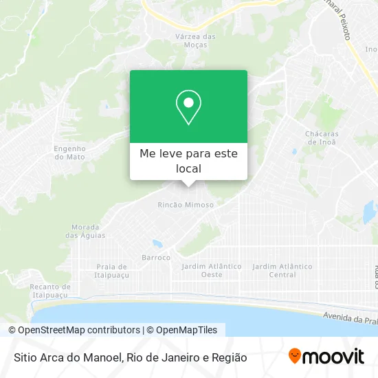 Sitio Arca do Manoel mapa
