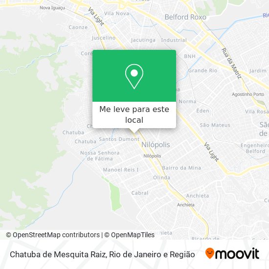 Chatuba de Mesquita Raiz mapa