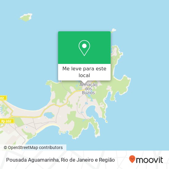 Pousada Aguamarinha mapa