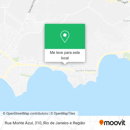 Rua Monte Azul, 310 mapa
