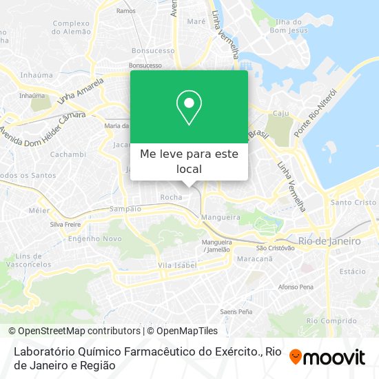 Laboratório Químico Farmacêutico do Exército. mapa