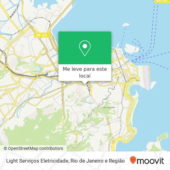 Light Serviços Eletricidade mapa