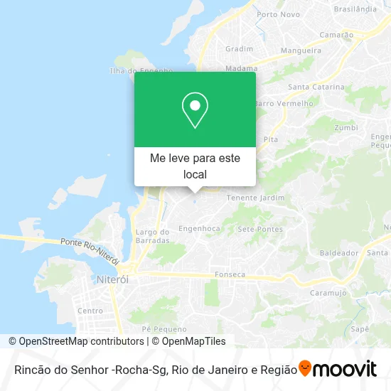Rincão do Senhor -Rocha-Sg mapa