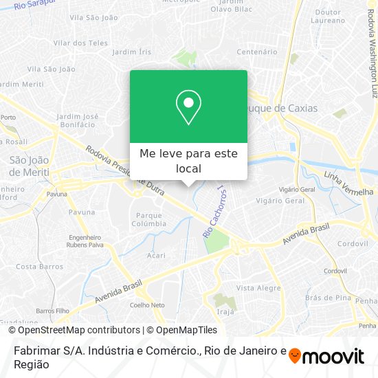 Fabrimar S / A. Indústria e Comércio. mapa