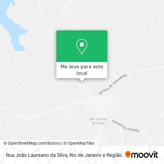 Rua João Laureano da Silva mapa