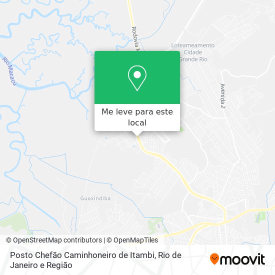 Posto Chefão Caminhoneiro de Itambi mapa