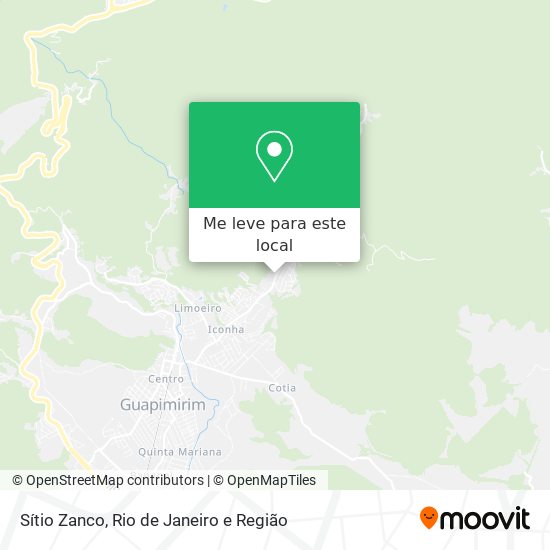 Sítio Zanco mapa