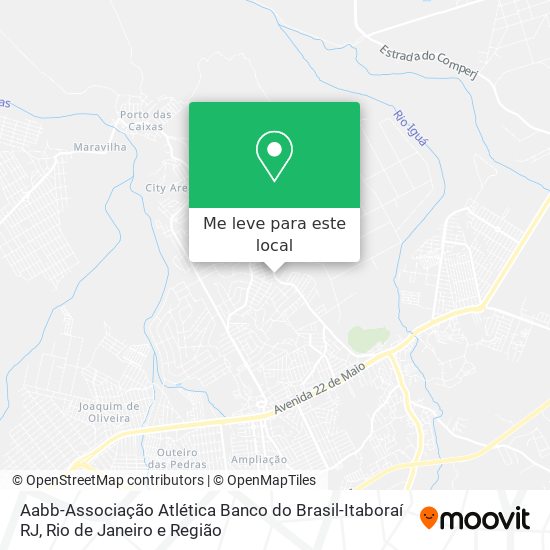 Aabb-Associação Atlética Banco do Brasil-Itaboraí RJ mapa