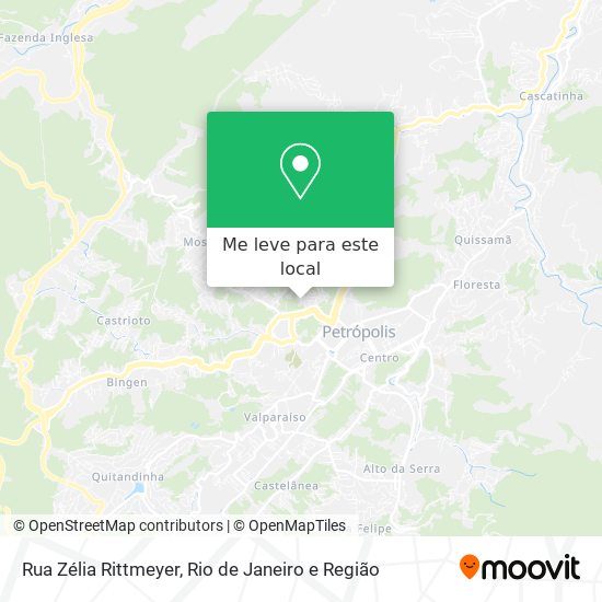 Rua Zélia Rittmeyer mapa
