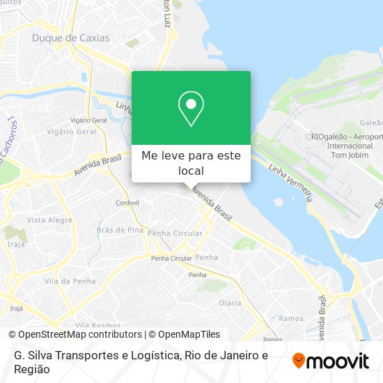 G. Silva Transportes e Logística mapa