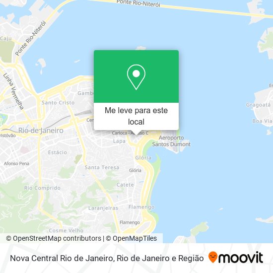 Nova Central Rio de Janeiro mapa