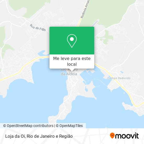 Loja da Oi mapa