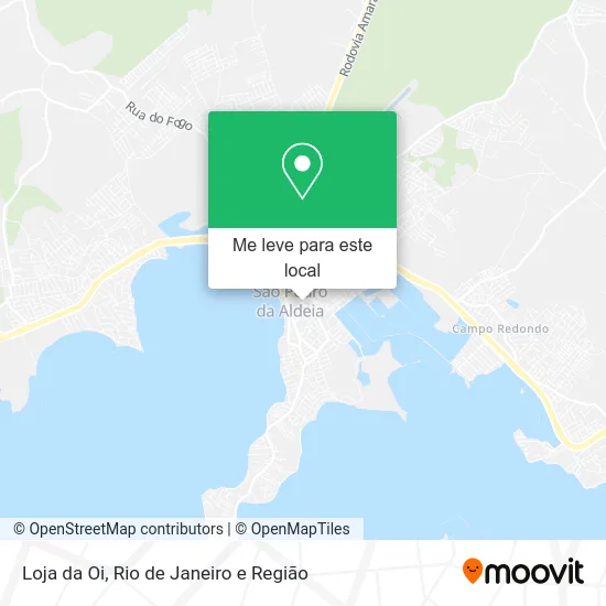Loja da Oi mapa